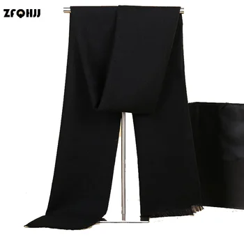 ZFQHJJ Brand Genuine Men's Cashmere Scarf Fashion Pure Color Classic Warm Winter Scarf Scarves Stole Wraps Shawl 180x30cm
ZFQHJJ Brand Genuine Men's Cashmere Scarf Fashion Pure Color Classic Warm Winter Scarf Scarves Stole Wraps Shawl 180x30cm
