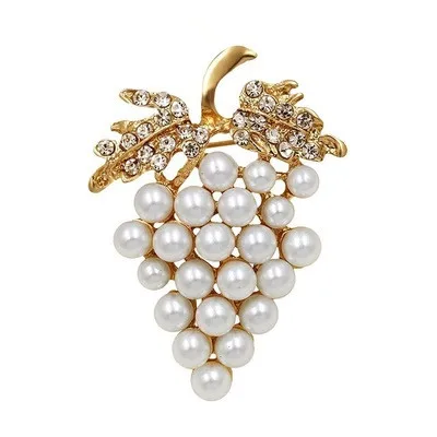 Simulated Pearl Grape Brooch Pins for Women Assorted Imitation Pearl Flower Pins and Brooches
Simulated Pearl Grape Brooch Pins for Women Assorted Imitation Pearl Flower Pins and Brooches