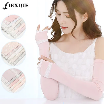 2018 Sun protection sleeves ladies arm sleeve women thin long lace UV protection sleeve riding driving electric car mouwen glove
2018 Sun protection sleeves ladies arm sleeve women thin long lace UV protection sleeve riding driving electric car mouwen glove