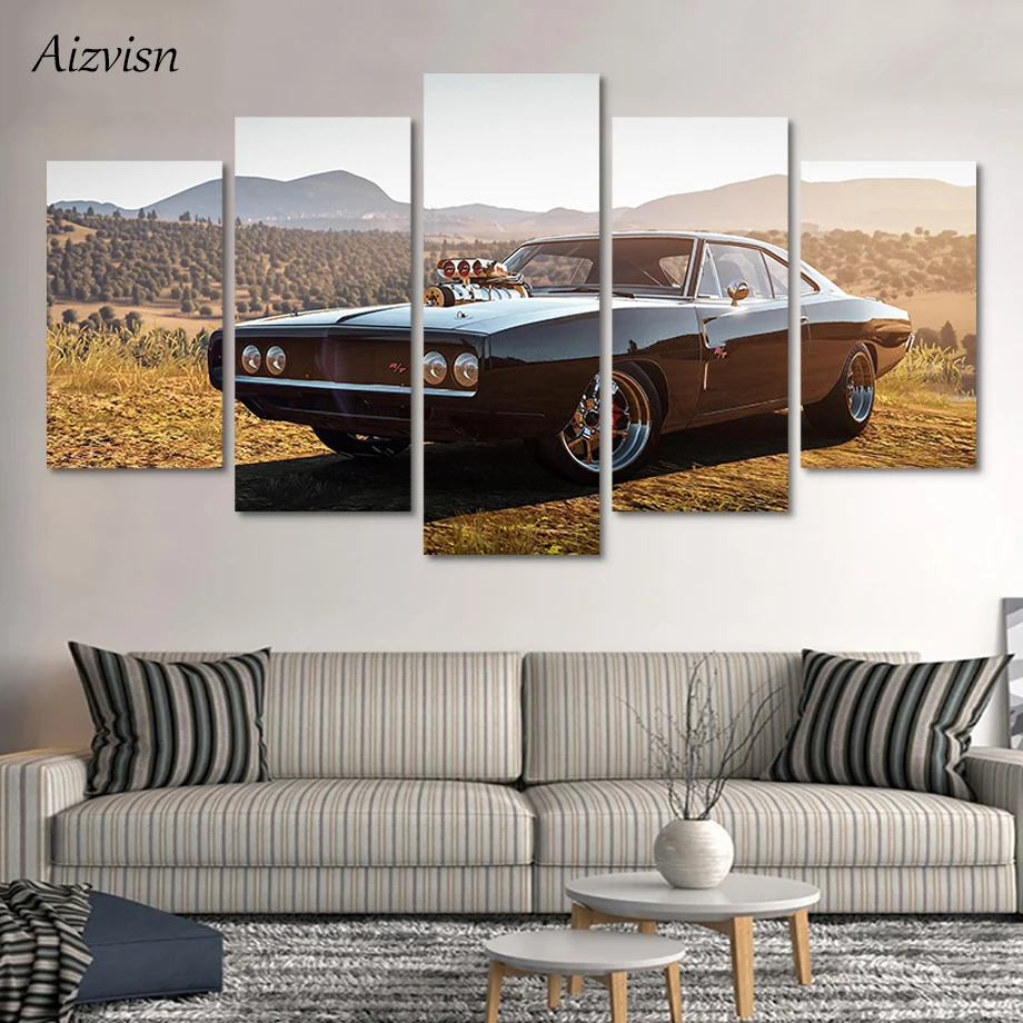 Various Sizes Classic Dodge Vintage Muscle Car Giant Wall Art Poster Print