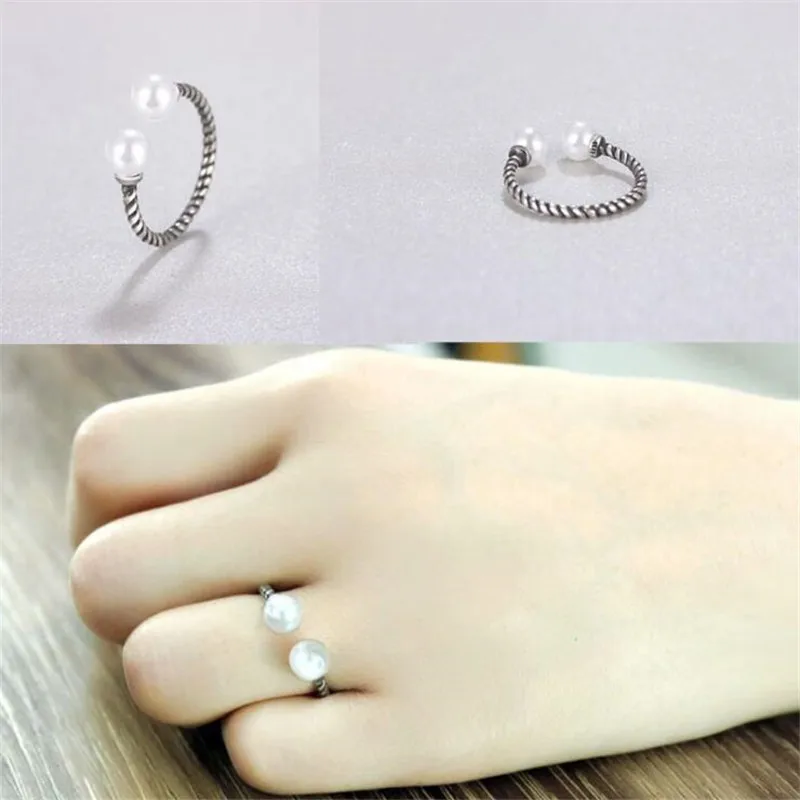 New Fashion Jewelry Creative Thai Silver Vintage 925 Sterling Silver Personality Rope Pearl Twist Popular Opening Rings R347
New Fashion Jewelry Creative Thai Silver Vintage 925 Sterling Silver Personality Rope Pearl Twist Popular Opening Rings R347