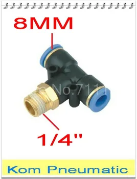 100PCS/LOT APB / PB 8-02 Male Branch Tee 1/4 inch 3 Way One Touch Air Fitting Nylon Pipe Joint 8mm Tube 1/4" Thread
100PCS/LOT APB / PB 8-02 Male Branch Tee 1/4 inch 3 Way One Touch Air Fitting Nylon Pipe Joint 8mm Tube 1/4" Thread
