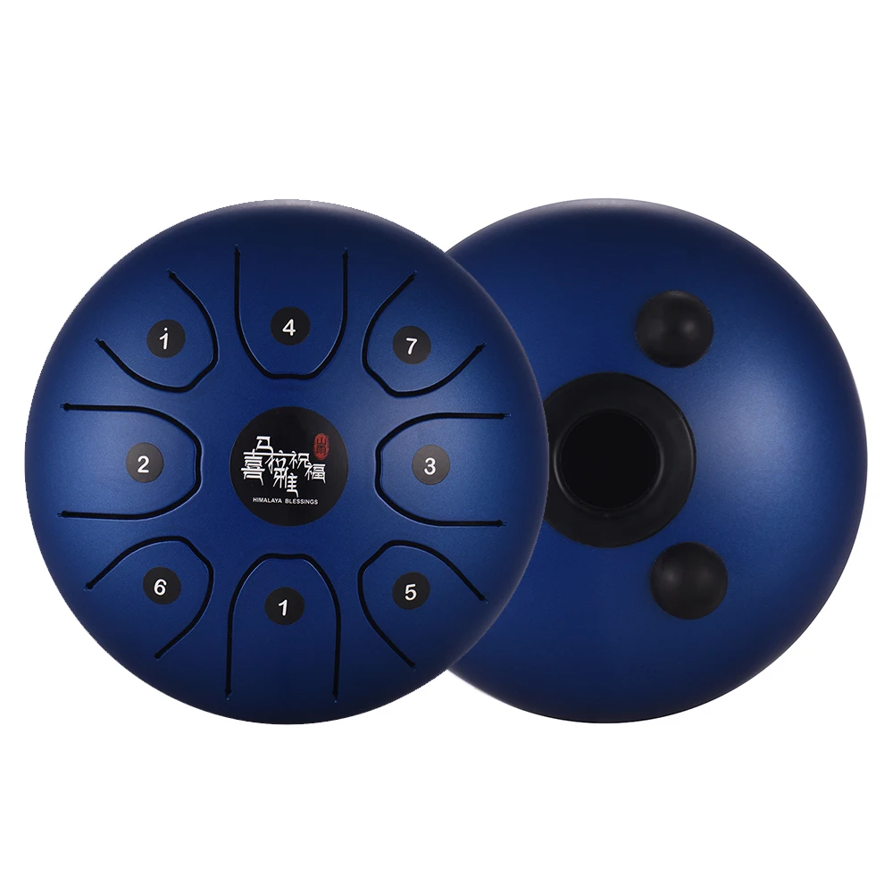 5.5 Inch Mini 8-Tone Steel Tongue Drum C Key Percussion Instrument Hand Pan Drum with Drum Mallets Carry Bag
5.5 Inch Mini 8-Tone Steel Tongue Drum C Key Percussion Instrument Hand Pan Drum with Drum Mallets Carry Bag