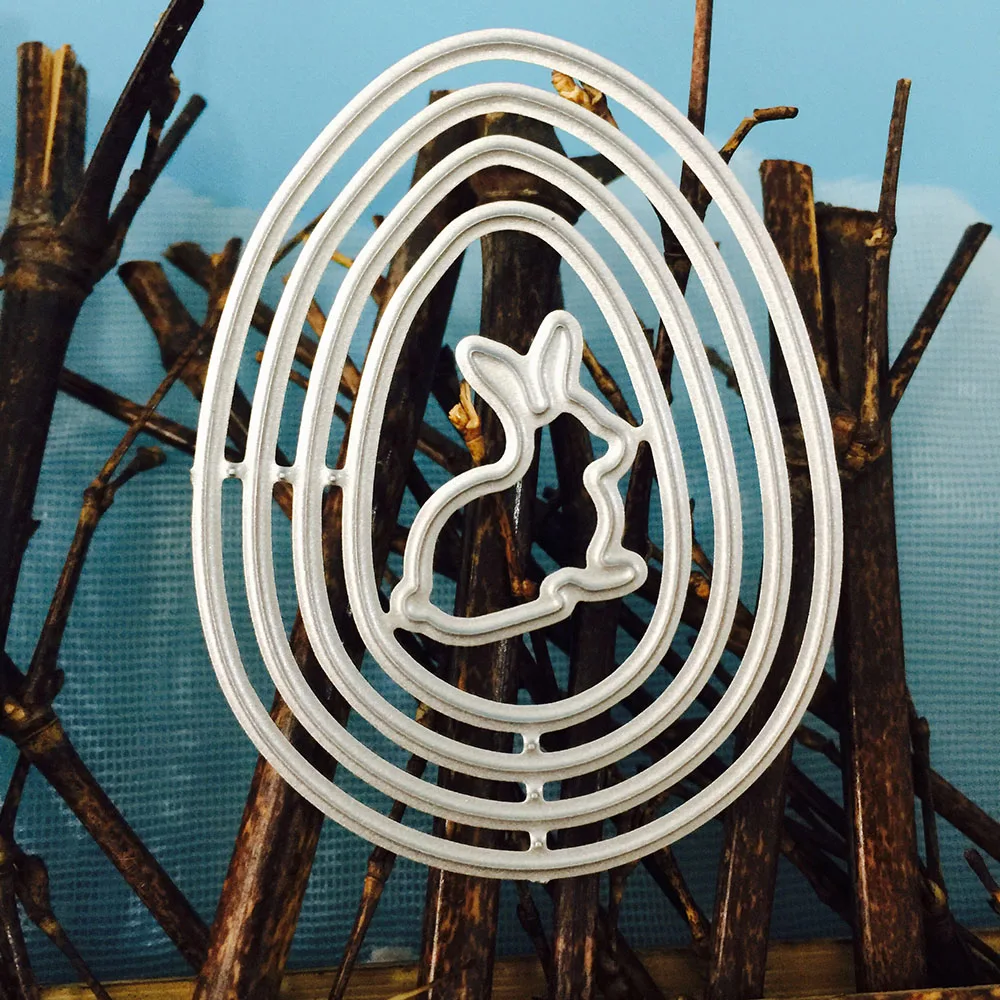 Egg Ring Rabbit 40*52mm Easter Craft Metal Cutting Dies Easter Stamps DIY Scrapbooking Carbon Sharp Photo Frame Gift Card Decor
Egg Ring Rabbit 40*52mm Easter Craft Metal Cutting Dies Easter Stamps DIY Scrapbooking Carbon Sharp Photo Frame Gift Card Decor