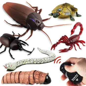 Infrared Remote Control Cockroache/Snake/Spider/Scorpion/Turtle Mock Fake RC Toy Animal Trick Novelty Shocke Jokes Prank toy
Infrared Remote Control Cockroache/Snake/Spider/Scorpion/Turtle Mock Fake RC Toy Animal Trick Novelty Shocke Jokes Prank toy