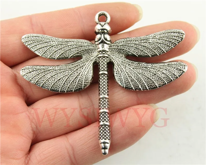 WYSIWYG 1pcs 63x71mm Large Dragonfly Charm Pendants For Jewelry Making Antique Silver Dragonfly Pendants Charm Dragonfly
WYSIWYG 1pcs 63x71mm Large Dragonfly Charm Pendants For Jewelry Making Antique Silver Dragonfly Pendants Charm Dragonfly