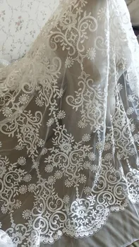 Luxury Ivory Alencon Lace Fabric Floral Beaded Sequined Lace Fabric For Wedding Dress Coat Fabric 51 Inches Wide By The Yard
Luxury Ivory Alencon Lace Fabric Floral Beaded Sequined Lace Fabric For Wedding Dress Coat Fabric 51 Inches Wide By The Yard