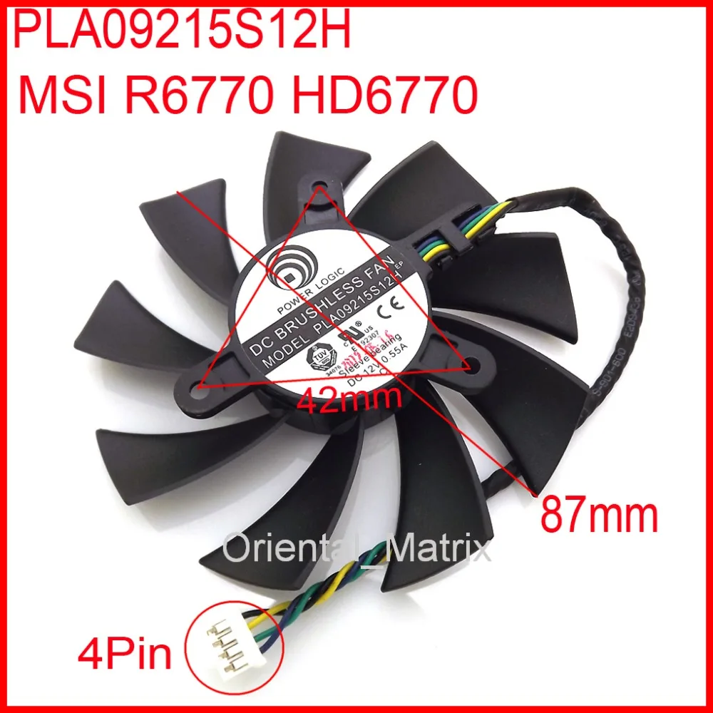 Вентилятор VGA для видеокарты MSI R6770 HD6770, охлаждающий вентилятор для видеокарты, 87 мм x 42 мм x 42 мм 12 В 0,55 А, 4 провода
Вентилятор VGA для видеокарты MSI R6770 HD6770, охлаждающий вентилятор для видеокарты, 87 мм x 42 мм x 42 мм 12 В 0,55 А, 4 провода