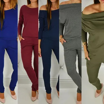 spring and summer shoulder-open leisure long-sleeved pencil pants pocket multi-colour pants one-piece garment
spring and summer shoulder-open leisure long-sleeved pencil pants pocket multi-colour pants one-piece garment