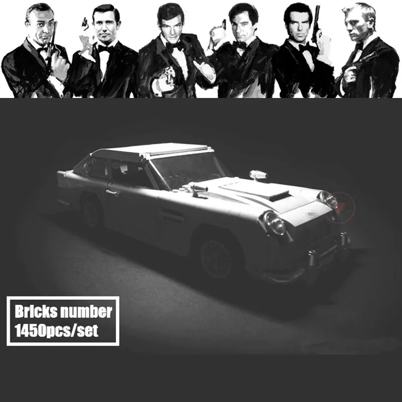 NEW Racing James Car Bond City DB5 Fit Legoings Technic Model Building Blocks Bricks Diy Toys 007 Children Gift Kid
NEW Racing James Car Bond City DB5 Fit Legoings Technic Model Building Blocks Bricks Diy Toys 007 Children Gift Kid