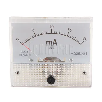5 PCS/LOT Mini Current Meter Mechanical Analog Ammeter DC 0~20mA Ampere Meter 85C1 Analog Current Tester
5 PCS/LOT Mini Current Meter Mechanical Analog Ammeter DC 0~20mA Ampere Meter 85C1 Analog Current Tester