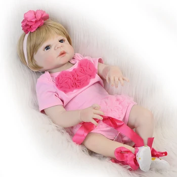 Reborn dolls 23"full body silicone reborn baby girl dolls for child gift toys real alive bebe bonecas reborn corpo de silicone
Reborn dolls 23"full body silicone reborn baby girl dolls for child gift toys real alive bebe bonecas reborn corpo de silicone