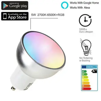 WiFi Smart LED Bulb 5W GU10 RGB Light Remote Control For echo Alexa Google Home 3B08
WiFi Smart LED Bulb 5W GU10 RGB Light Remote Control For echo Alexa Google Home 3B08