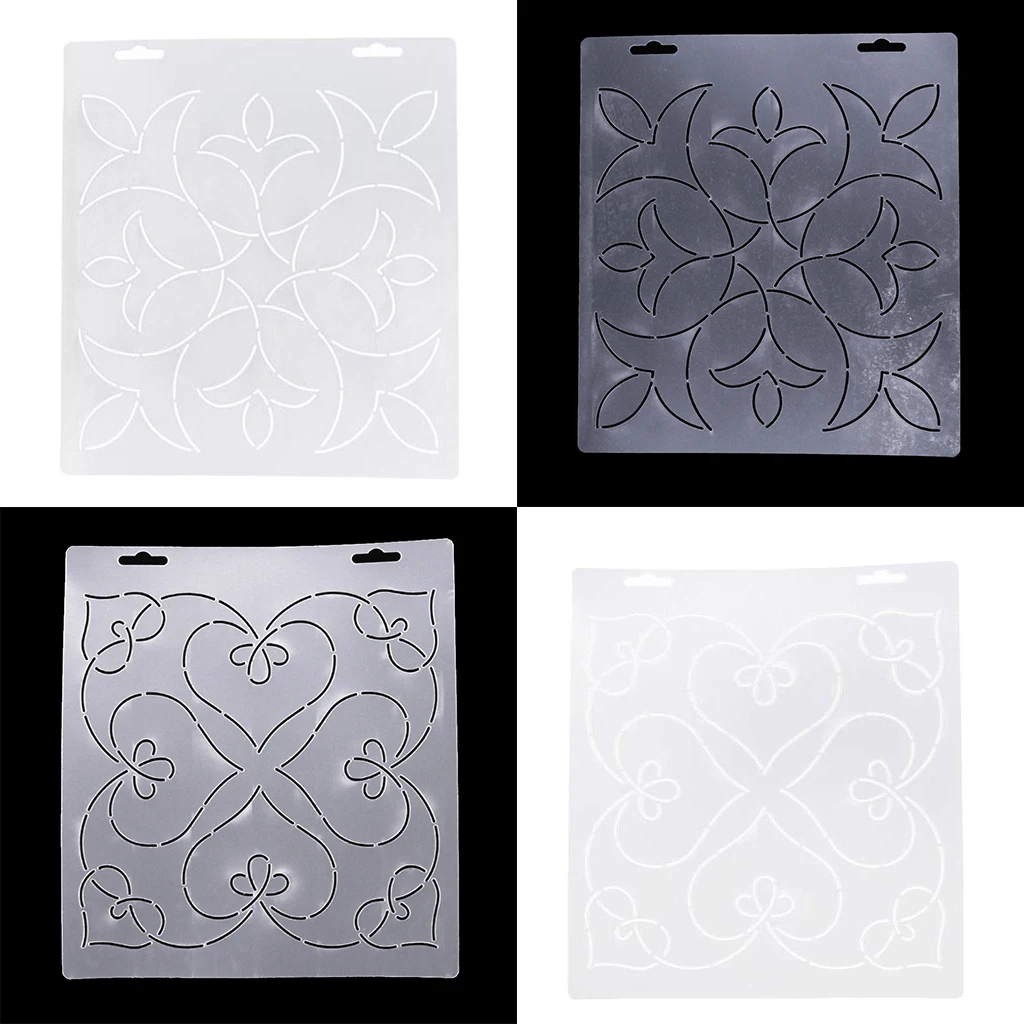2pcs Semi-transparent Stencil Plastic Quilting Template Quilt Tool for Patchwork Sewing Leather Craft
2pcs Semi-transparent Stencil Plastic Quilting Template Quilt Tool for Patchwork Sewing Leather Craft