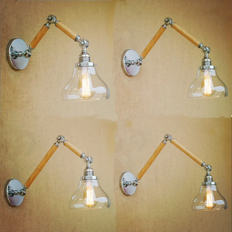 Nordic Loft Style Wooden Swing Long Arm Wall Lamp Vintage Industrial Lighting Fixtures Edison Wall Sconces Lampe Murale Arandela
Nordic Loft Style Wooden Swing Long Arm Wall Lamp Vintage Industrial Lighting Fixtures Edison Wall Sconces Lampe Murale Arandela