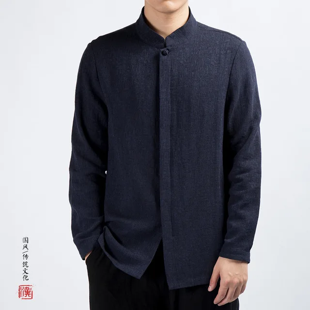 Men's Traditional Chinese Clothing Male Cotton Linen Shirts Cardigan Kung Fu Tai Chi Master Costume Mens Fashion Tops CN-019
Men's Traditional Chinese Clothing Male Cotton Linen Shirts Cardigan Kung Fu Tai Chi Master Costume Mens Fashion Tops CN-019