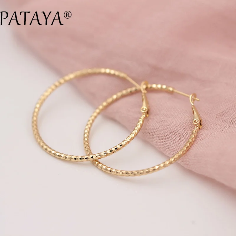 PATAYA New Single Layer Golden Unique Earrings 585 Rose Gold Dangle Wedding Bridal Accessories Bohemian Jewelry Chandelier
PATAYA New Single Layer Golden Unique Earrings 585 Rose Gold Dangle Wedding Bridal Accessories Bohemian Jewelry Chandelier