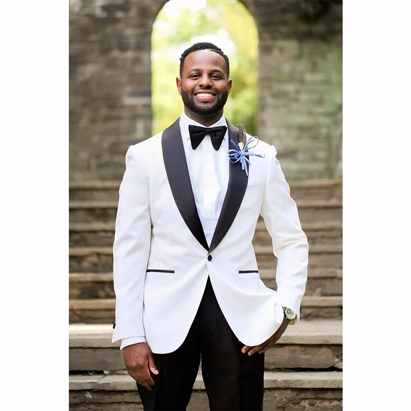 Fashion tuxedo jacket men suit 2017 One Button White Groom Tuxedos Groomsmen Men's Wedding Prom Suits (Jacket+Pants+Bow Tie)
Fashion tuxedo jacket men suit 2017 One Button White Groom Tuxedos Groomsmen Men's Wedding Prom Suits (Jacket+Pants+Bow Tie)