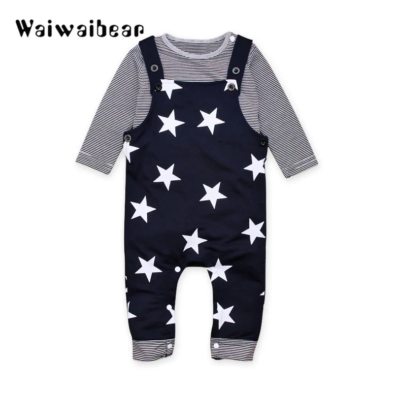 Baby Costumes Sets Baby Fashion Stripe Long-sleeved T-Shirt +Straps Pants Suit Baby Clothes Suits Outfits For Girls And Boys
Baby Costumes Sets Baby Fashion Stripe Long-sleeved T-Shirt +Straps Pants Suit Baby Clothes Suits Outfits For Girls And Boys