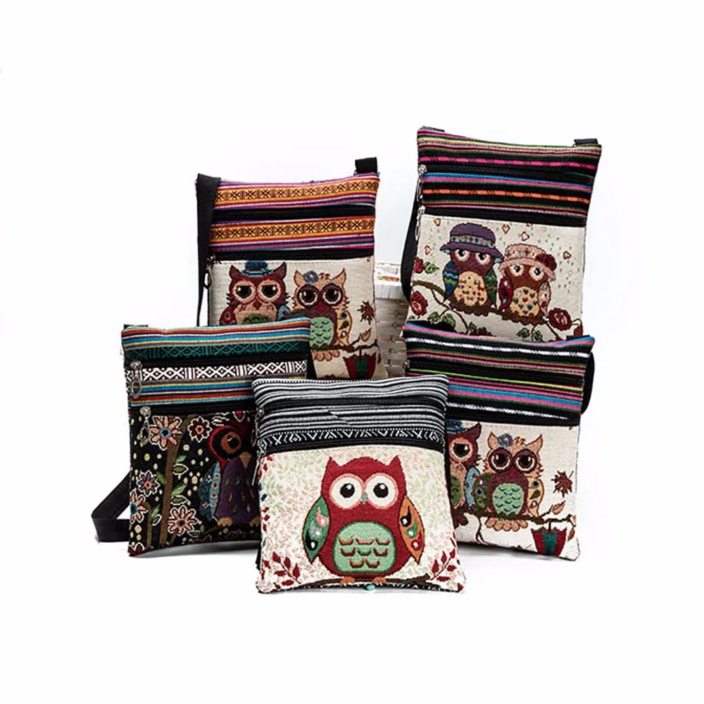 Fashion Embroidered Owl Tote Bags Women Shoulder Bag Handbags Postman Package Hand Bags for summer
Fashion Embroidered Owl Tote Bags Women Shoulder Bag Handbags Postman Package Hand Bags for summer