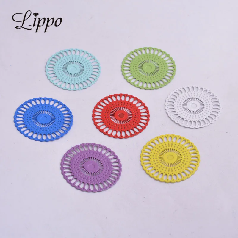 50pcs AB3628 25mm Round Filigree Connector Charms Colorful Connectors DIY Jewelry Making
50pcs AB3628 25mm Round Filigree Connector Charms Colorful Connectors DIY Jewelry Making