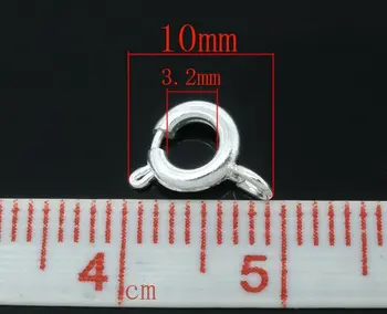 Free shipping!!!! Silver Plated Bolt Spring Ring Necklace End Clasps Findings 10x6mm
Free shipping!!!! Silver Plated Bolt Spring Ring Necklace End Clasps Findings 10x6mm
