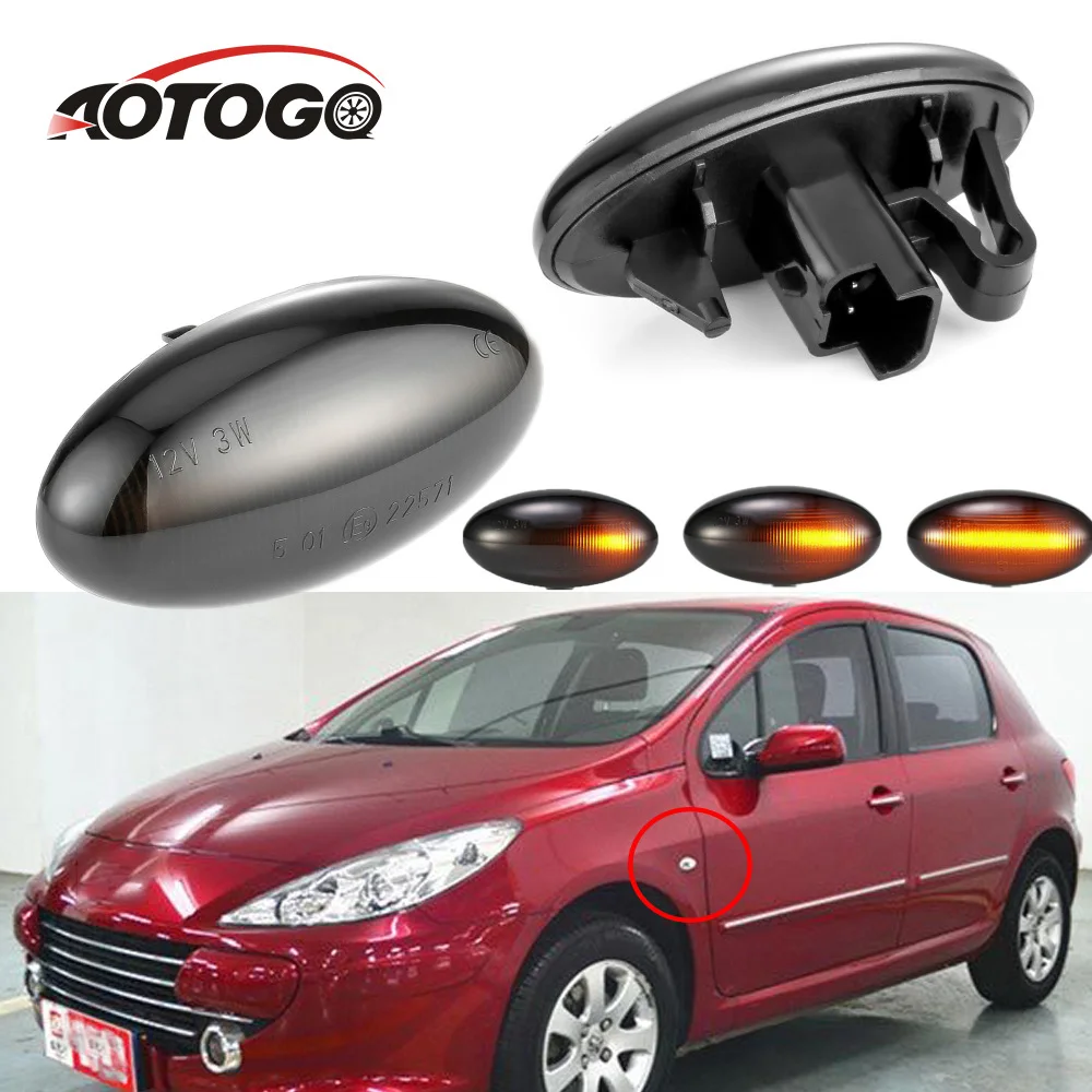 2 pieces Led Dynamic Side Marker Turn Signal Light Sequential Blinker Light For Peugeot 1007 C6 C5 C3 207 407 607 1007 206 307
2 pieces Led Dynamic Side Marker Turn Signal Light Sequential Blinker Light For Peugeot 1007 C6 C5 C3 207 407 607 1007 206 307