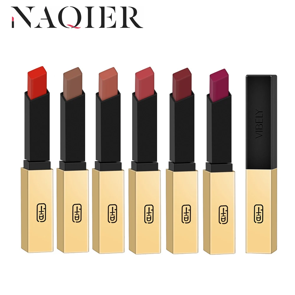 NAQIER 16 colors square The Slim Matte Lipstick Make up nude Lip Stick Pencil Red Velvet lips waterproof Long Lasting Cosmetic
NAQIER 16 colors square The Slim Matte Lipstick Make up nude Lip Stick Pencil Red Velvet lips waterproof Long Lasting Cosmetic