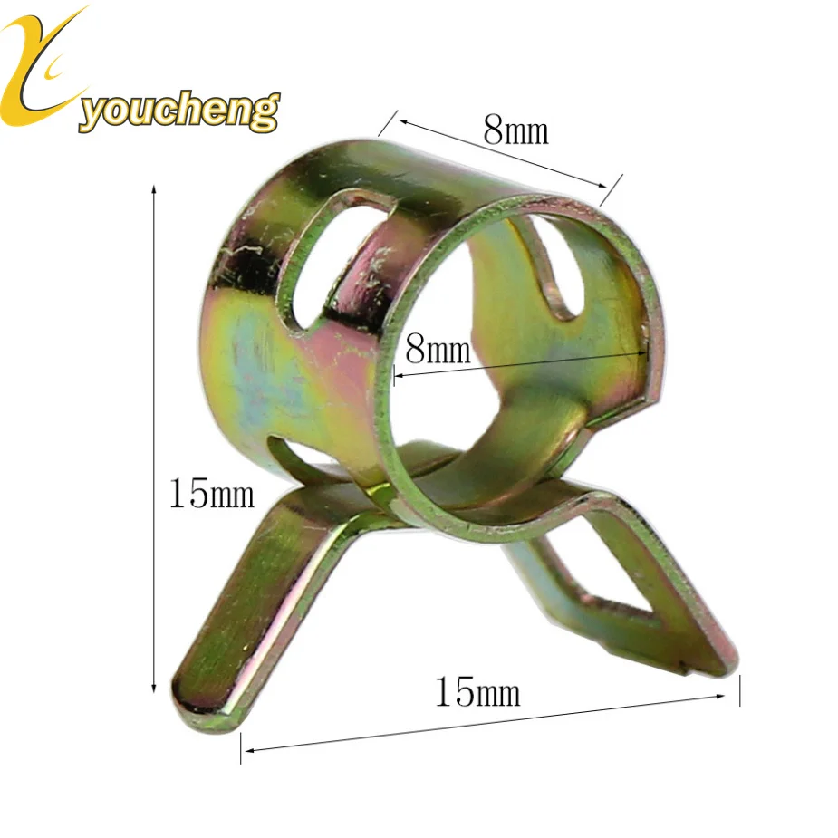 10pcs 8mm Spring Clip Vacuum Fuel Hose Line Silicone Pipe Air Tube Band Clamps Fastener Motorcycle YGJ-B10
10pcs 8mm Spring Clip Vacuum Fuel Hose Line Silicone Pipe Air Tube Band Clamps Fastener Motorcycle YGJ-B10