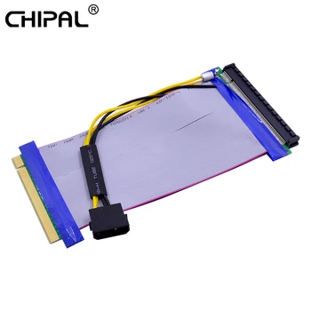 CHIPAL 10PCS PCI-E Card PCI Express PCIE 16X to 16X Adapter Flexible Ribbon Extension Cable Molex Power Supply for BTC Mining
CHIPAL 10PCS PCI-E Card PCI Express PCIE 16X to 16X Adapter Flexible Ribbon Extension Cable Molex Power Supply for BTC Mining