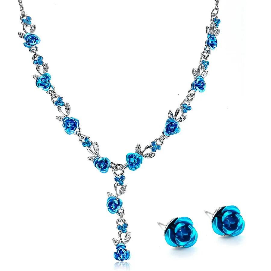 Best Seller Jewelry Set Rose Gold Plate Austrian Acrylic Enamel Earring/Necklace Flower Set Lady Rose
Best Seller Jewelry Set Rose Gold Plate Austrian Acrylic Enamel Earring/Necklace Flower Set Lady Rose