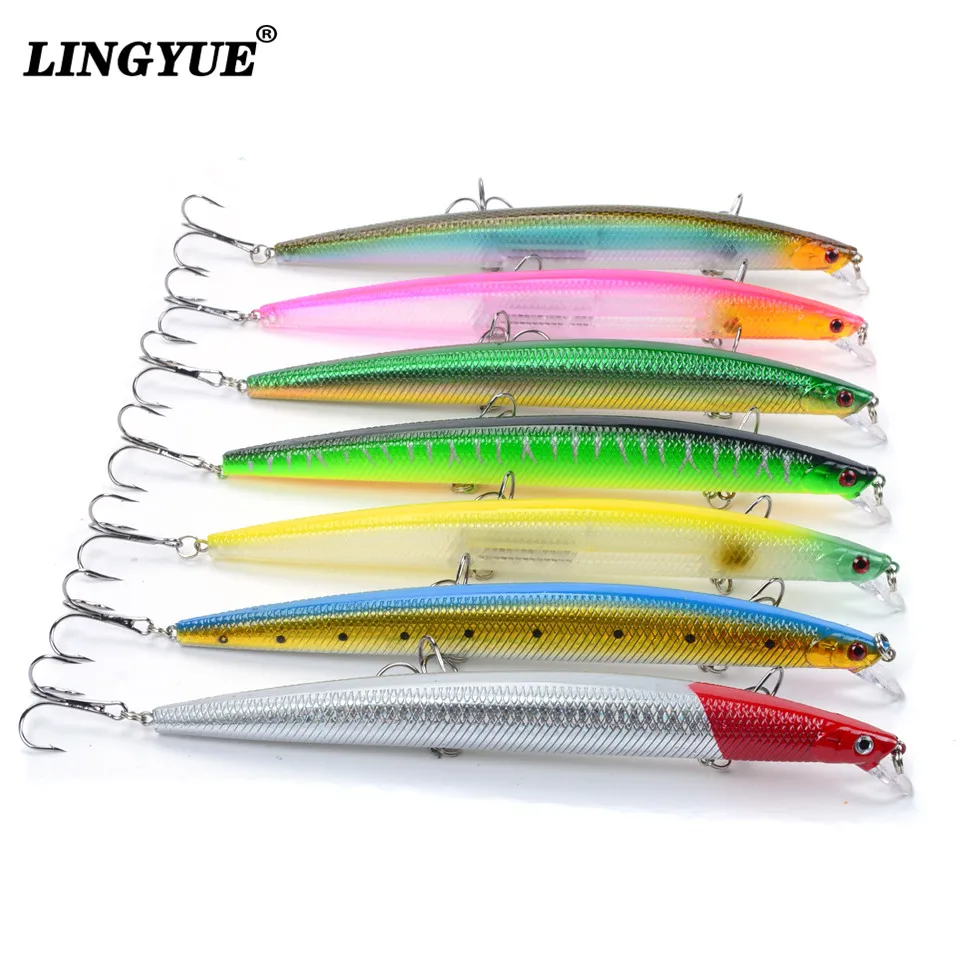 7pcs/lot Minnow Fishing Lures 18cm/24g Fishing Wobblers 7 Colors High Quality Plastic Crankbait Jerkbait Fake Fish bait pesca
7pcs/lot Minnow Fishing Lures 18cm/24g Fishing Wobblers 7 Colors High Quality Plastic Crankbait Jerkbait Fake Fish bait pesca