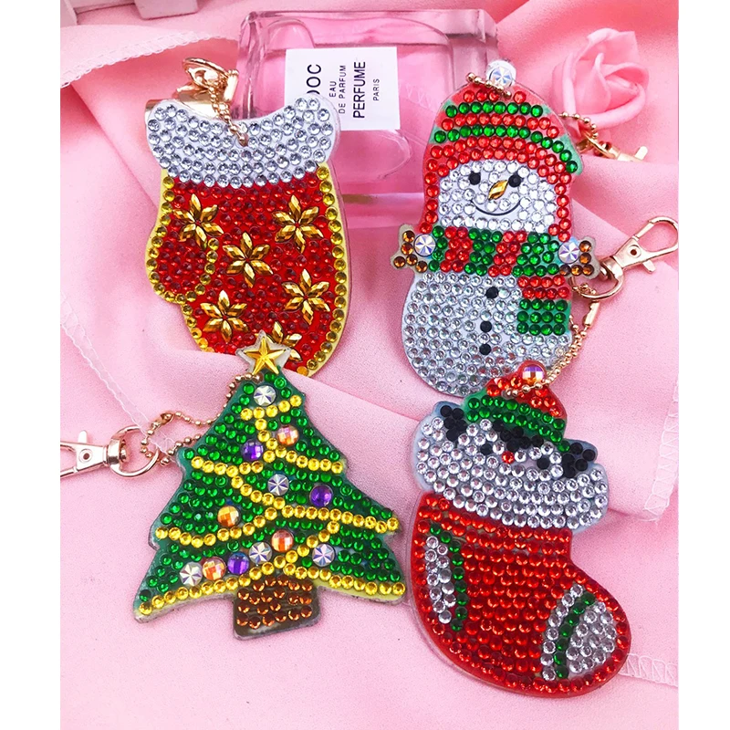 4pcs/set Keychain DIY Full Drill Diamond Painting Cartoon Christmas Animals Love Heart Key Ring Diamond Painting Cross Stitch
4pcs/set Keychain DIY Full Drill Diamond Painting Cartoon Christmas Animals Love Heart Key Ring Diamond Painting Cross Stitch