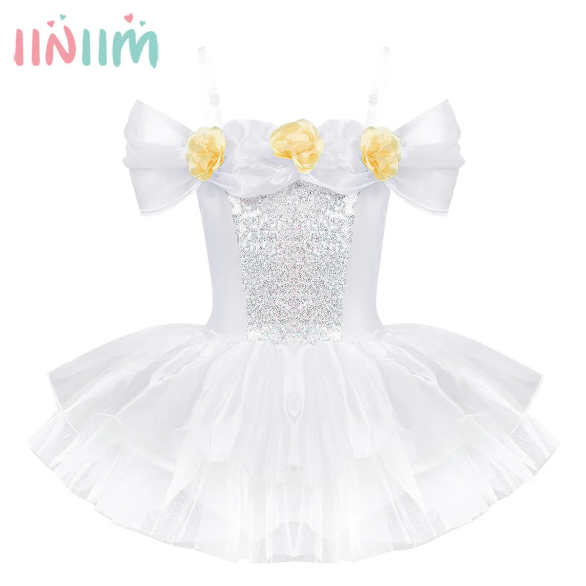 iiniim Children's Birthday Party Dress Straps Off Shoulder Flowers Ballet Dancing Tutu Leotard Dress for Kids Costumes Halloween
iiniim Children's Birthday Party Dress Straps Off Shoulder Flowers Ballet Dancing Tutu Leotard Dress for Kids Costumes Halloween