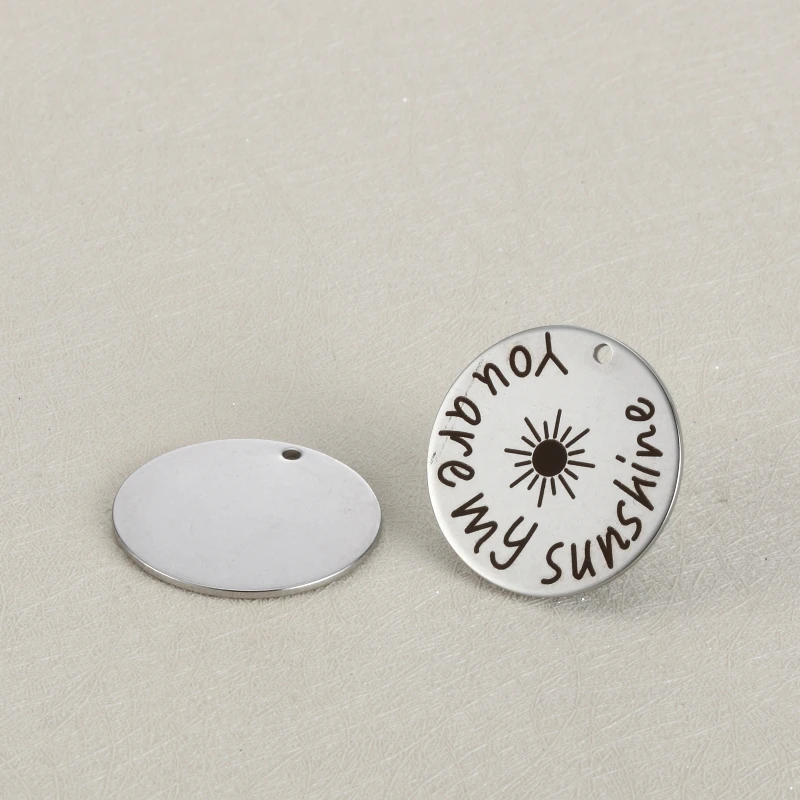 20pcs 25mm Stainless steel DIY accessories handmade jewelry lettering You are my sunshine charm for bracelet jewelry making
20pcs 25mm Stainless steel DIY accessories handmade jewelry lettering You are my sunshine charm for bracelet jewelry making