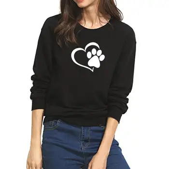 2018 New Fashion Dog Paw Print Tops Hoodies Sweatshirts Femmes Pullovers Full for Woman Corduroy Cute Youth Comfortable Cropped
2018 New Fashion Dog Paw Print Tops Hoodies Sweatshirts Femmes Pullovers Full for Woman Corduroy Cute Youth Comfortable Cropped