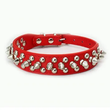 Dog Collar Leather Adjustable Spiked Studded Rivet Dog Collars Round Spikes Durable Pet Accessories for Small/Medium/Larges Dogs
Dog Collar Leather Adjustable Spiked Studded Rivet Dog Collars Round Spikes Durable Pet Accessories for Small/Medium/Larges Dogs
