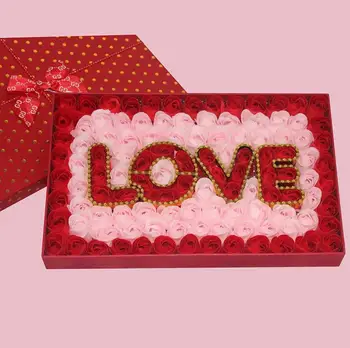 Artificial flower Romantic Valentine's Day Gift Birthday Gift 100Pcs Rose Soap Flower with Baby Bear Gift Box Decorative Flower 
Artificial flower Romantic Valentine's Day Gift Birthday Gift 100Pcs Rose Soap Flower with Baby Bear Gift Box Decorative Flower