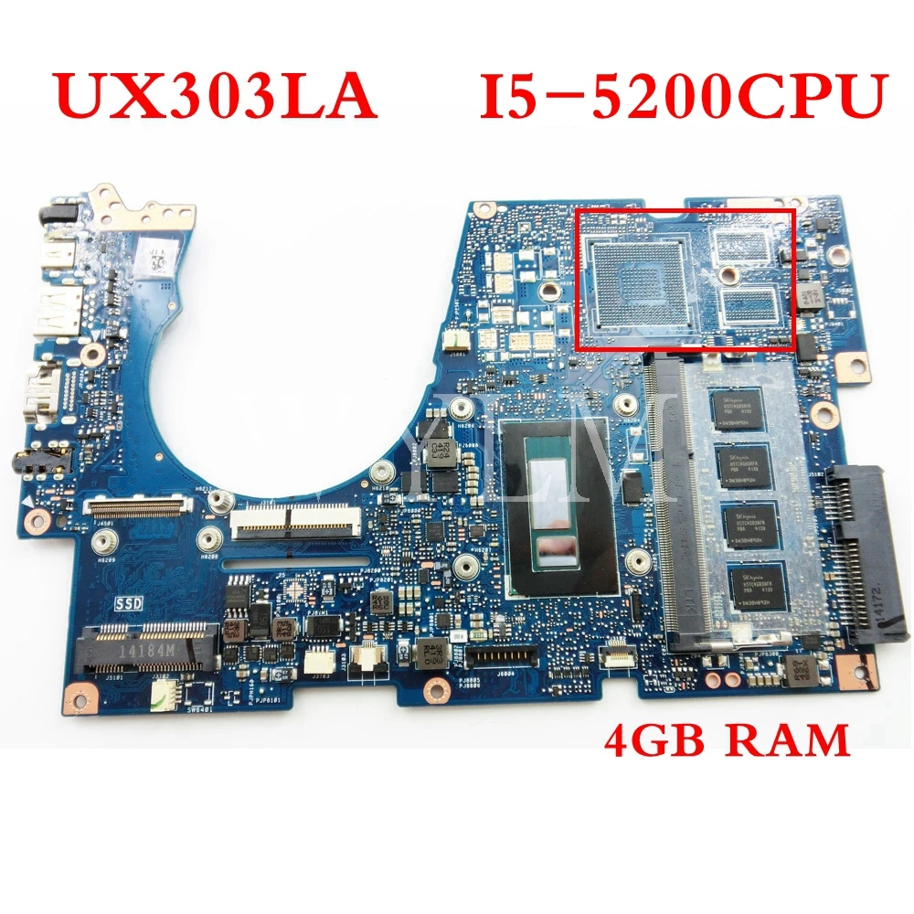 UX303LA I5-5200 CPU mainboard For ASUS UX303L UX303LN UX303LNB laptop motherboard Tested Working 90NB04Y0-R02000 free shipping
UX303LA I5-5200 CPU mainboard For ASUS UX303L UX303LN UX303LNB laptop motherboard Tested Working 90NB04Y0-R02000 free shipping