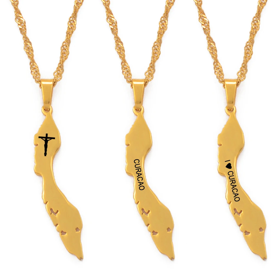 Anniyo Curacao Map Pendant Necklaces for Women Girls Gold Color Jewelry Maps #097921
Anniyo Curacao Map Pendant Necklaces for Women Girls Gold Color Jewelry Maps #097921
