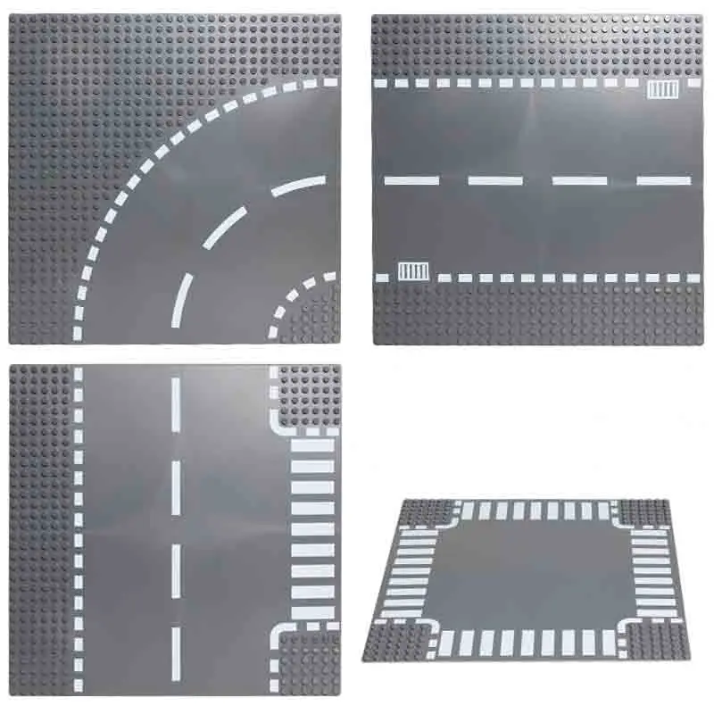 Building Blocks Base Plates Road Plate Straight Crossroad Curve T-Junction Compatible Block Baseplate Toys for Kids
Building Blocks Base Plates Road Plate Straight Crossroad Curve T-Junction Compatible Block Baseplate Toys for Kids