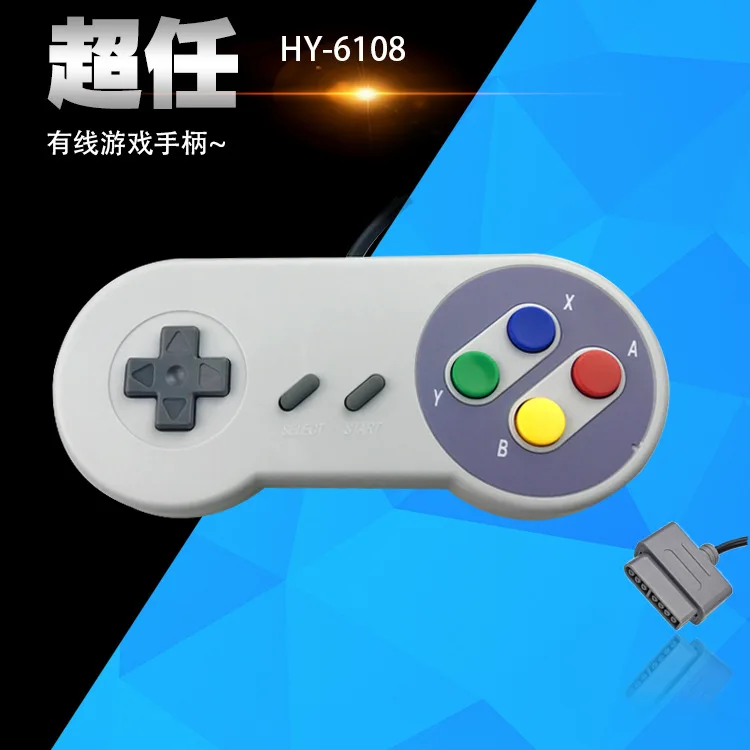 Game Gaming 16 Bit Controller Gamepad Joystick for Nintendo SNES System Console Control
Game Gaming 16 Bit Controller Gamepad Joystick for Nintendo SNES System Console Control
