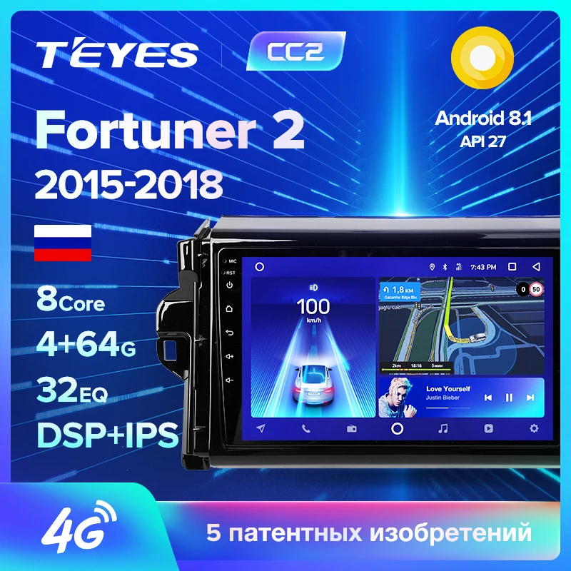 TEYES CC2 For Toyota Fortuner 2 2015-2018 Car Radio Multimedia Video Player Navigation GPS Android 8.1 No 2din 2 din dvd
TEYES CC2 For Toyota Fortuner 2 2015-2018 Car Radio Multimedia Video Player Navigation GPS Android 8.1 No 2din 2 din dvd