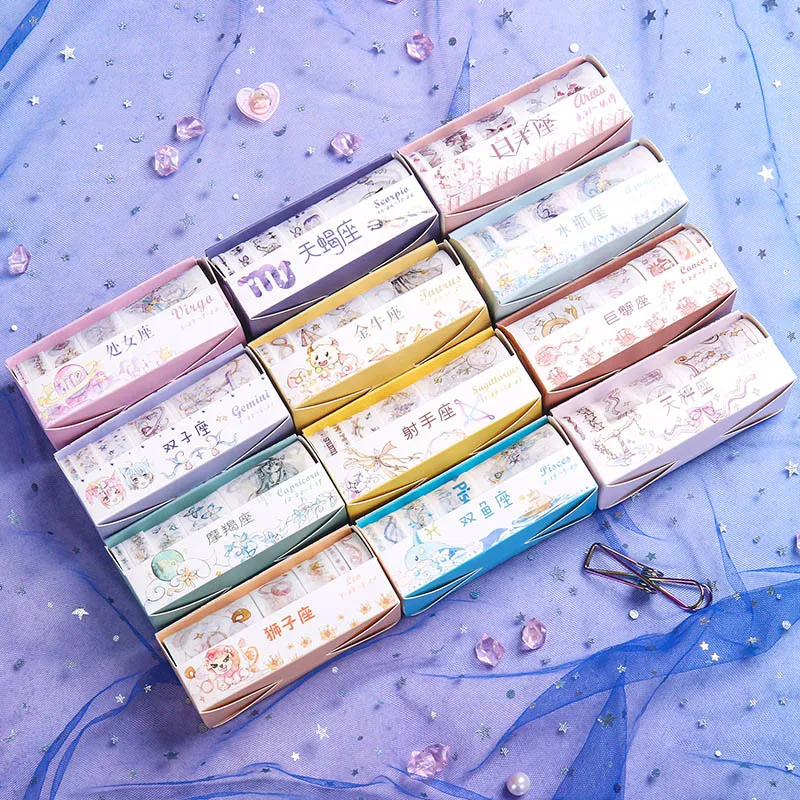 5Pcs Cute Constellation Washi Tape Fantasy Masking Tapes Kawaii Decorative Adhesive Tape For Kids Scrapbooking DIY Supplies
5Pcs Cute Constellation Washi Tape Fantasy Masking Tapes Kawaii Decorative Adhesive Tape For Kids Scrapbooking DIY Supplies