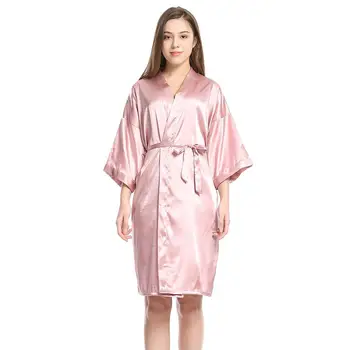 PINK Wedding Bride Bridesmaid Robe 2020 Summer Women Sexy Sleepwear Rayon Kimono Bathrobe Solid Night Gown Casual Home Dress
PINK Wedding Bride Bridesmaid Robe 2020 Summer Women Sexy Sleepwear Rayon Kimono Bathrobe Solid Night Gown Casual Home Dress