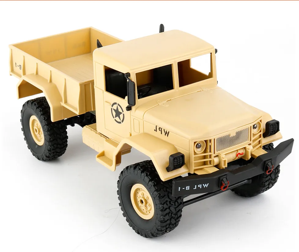 WPL B-1 1:16 scale RC Military Truck toys for boys with radio remote control engineering car toys for children gift
WPL B-1 1:16 scale RC Military Truck toys for boys with radio remote control engineering car toys for children gift