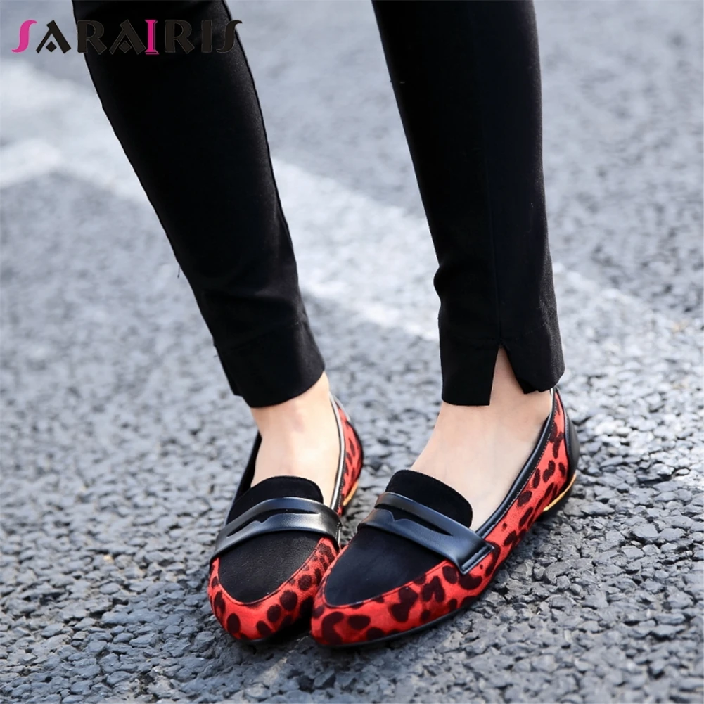 SARAIRIS 2019 Spring Autumn Plus Size 30-50 Fashion Women Leopard Flats Elegant Flock Shallow Shoes Woman Low Heels
SARAIRIS 2019 Spring Autumn Plus Size 30-50 Fashion Women Leopard Flats Elegant Flock Shallow Shoes Woman Low Heels