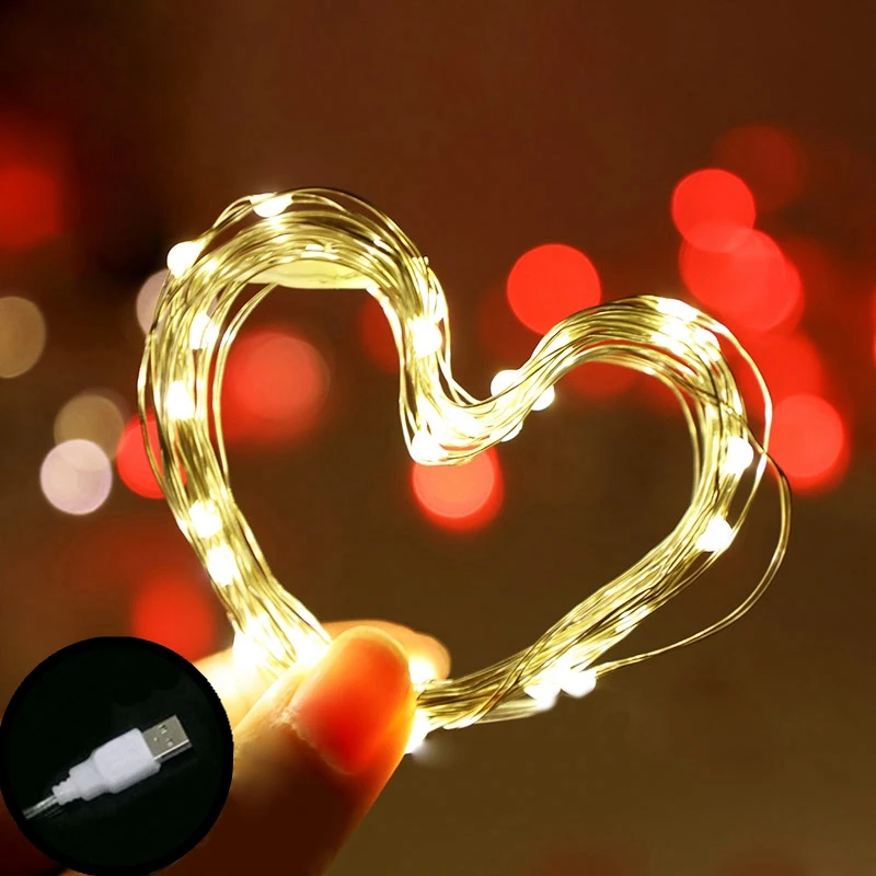 Led String Lights 5m 10m 5V USB Powered Outdoor Warm White Copper Wire Garland Christmas Festival Wedding Party Decoration
Led String Lights 5m 10m 5V USB Powered Outdoor Warm White Copper Wire Garland Christmas Festival Wedding Party Decoration
