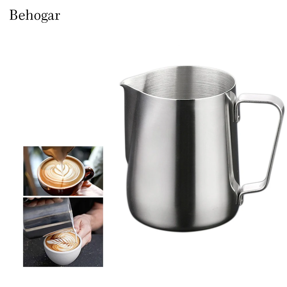Behogar 200 мл 6 8 oz Нержавеющая сталь Кофе латте кружка для вспенивания молока кувшин