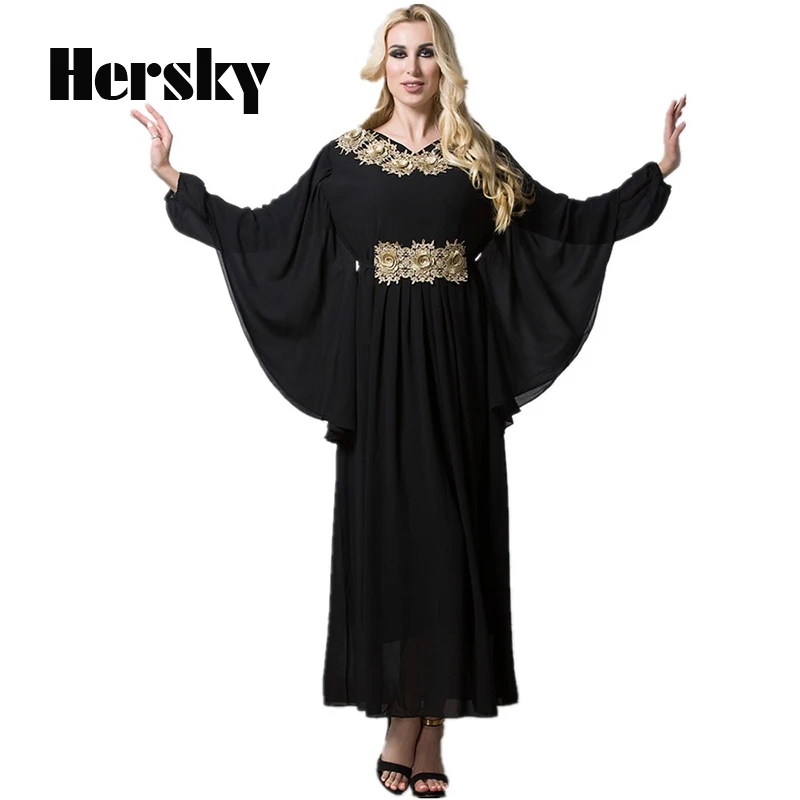 Malaysia Large Size XL-7XL Muslim Dress Abaya Dubai Vestidos Turkish Islamic Chiffon Clothing Women Applique Bat Sleeve Abayas
Malaysia Large Size XL-7XL Muslim Dress Abaya Dubai Vestidos Turkish Islamic Chiffon Clothing Women Applique Bat Sleeve Abayas